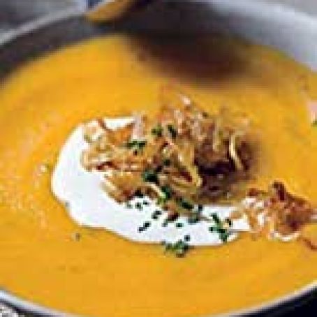 Roasted Garlic and Butternut Squash Soup
