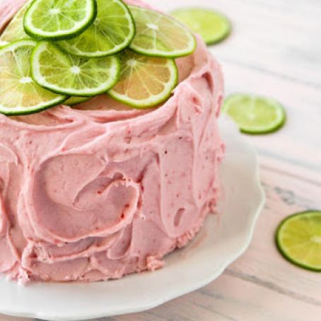 Strawberry Limeade Cake