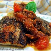 Pangrilled Mahi-mahi with Tomatoes and Egg Roe