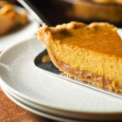 Brandied Pumpkin and Chestnut Pie