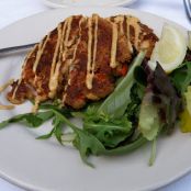 Lobster and Crab Cakes with Chipotle Remoulade