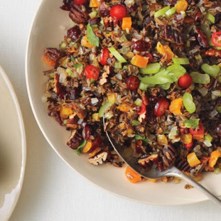 Wild Rice, Fruit, and Pecan Stuffing