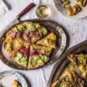 Zucchini, Potato, and Fontina Pizzettas