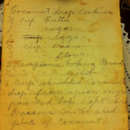 COCANUT DROP COOKIES