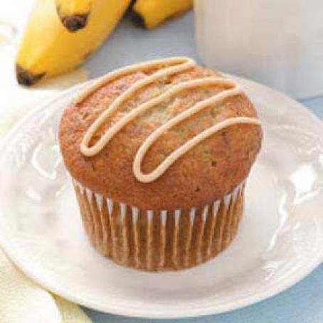 Jumbo Caramel Banana Muffins