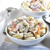 Smoked Salmon Potato Salad with a Creamy Dill Dressing