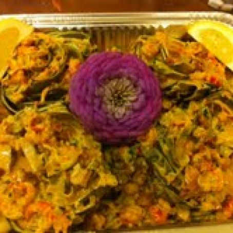 CREOLE STUFFED ARTICHOKES