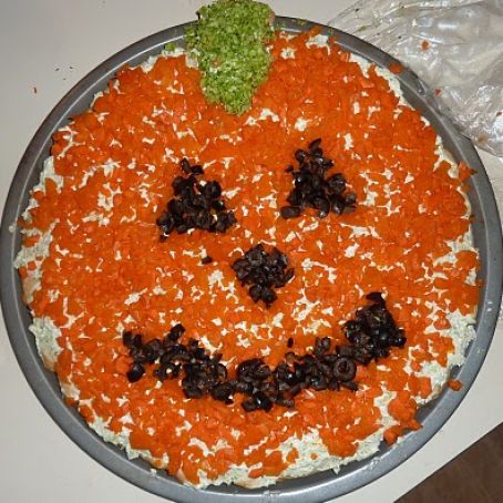 Halloween Vegetable Pizza Appetizer