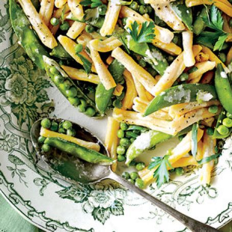 Spring Pea Pasta with Ricotta and Herbs