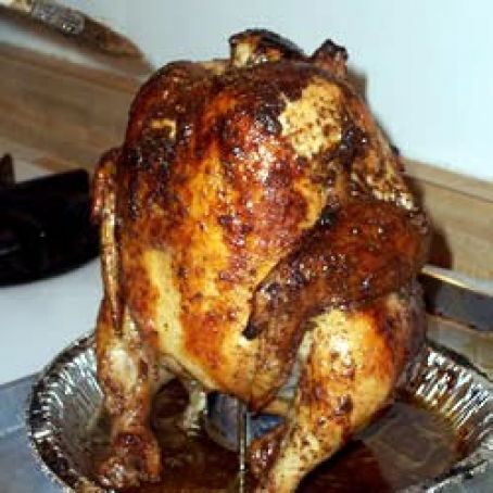Beer Butt Chicken on the Grill (or in Oven)