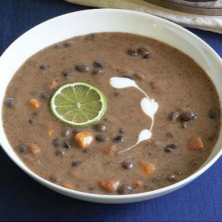 Black Bean Soup with Sweet Potatoes