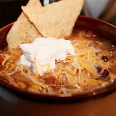 CrockPot Chicken Tortilla Soup