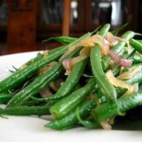 Green Beans, Roasted Fennel and Shallots