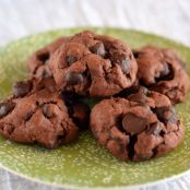 CHOCOLATE CHOCOLATE CHIP PUDDING COOKIES