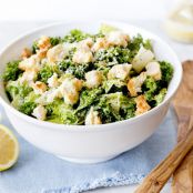 Kale-Romaine Caesar Salad