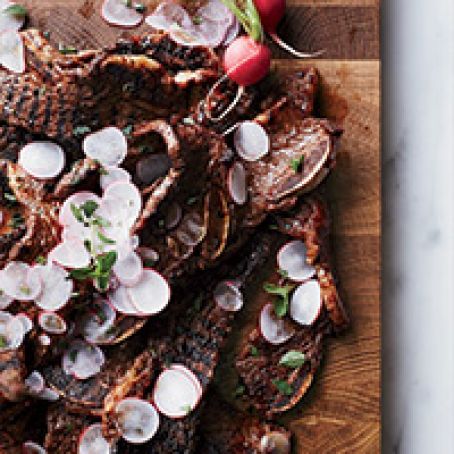 Grilled Short Ribs with Smoky Blackberry Barbecue Sauce