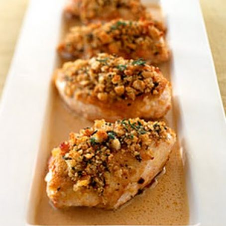 Crisp Mustard-Glazed Chicken Breast