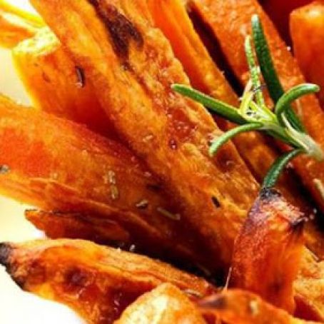 Baked French Fries with Cheese, Garlic and Parsley