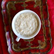 Vegan creamy rice pudding