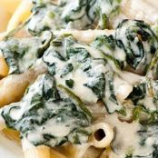 Baked Penne with Ricotta and Spinach