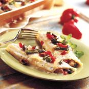 Roasted Vegetable and Chicken Manicotti
