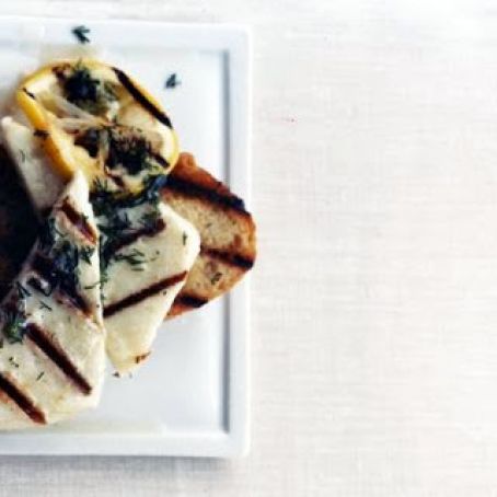 GRILLED HALOUMI CHEESE & LEMON