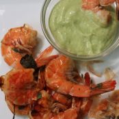 Grilled Sweet-and-Spicy Shrimp with Mint Dipping Sauce