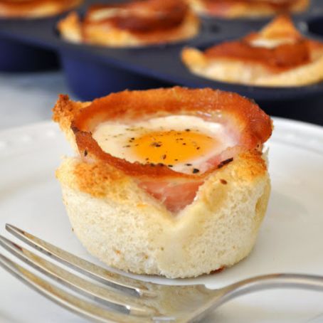 Egg and Pancetta on Toasted Bread