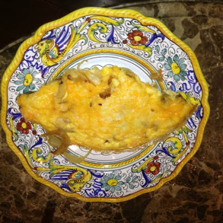 Frittata - Carmelized Onion, Sausage and Cheese