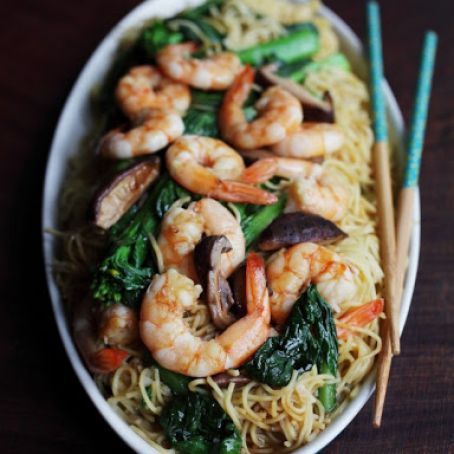 Quick Shrimp Lo Mein