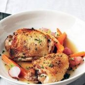 Braised Chicken and Spring Vegetables Recipe | Real Simple Recipes