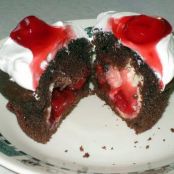 Black Forest Stuffed Cupcakes
