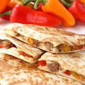 Sausage and Pepper Quesadillas