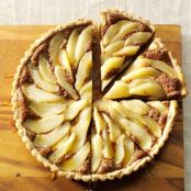 Chocolate Pear Hazelnut Tart