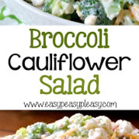Broccoli Cauliflower Salad