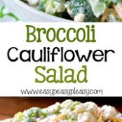 Broccoli Cauliflower Salad
