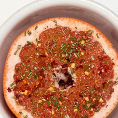 Grapefruit with Chile & Rosemary