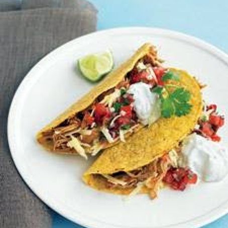 Slow-Cooker Chili Chicken Tacos