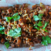 Sweet Potatoes with Spiced Almonds