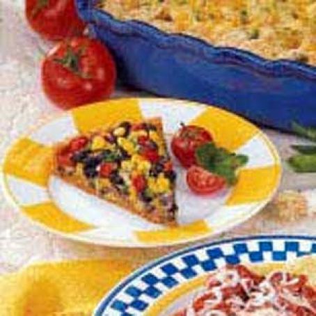 Black Bean Tart With Chili Crust