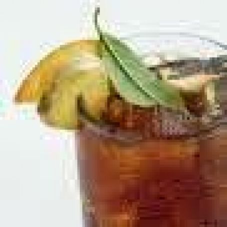 Organic Peach and sweet iced tea