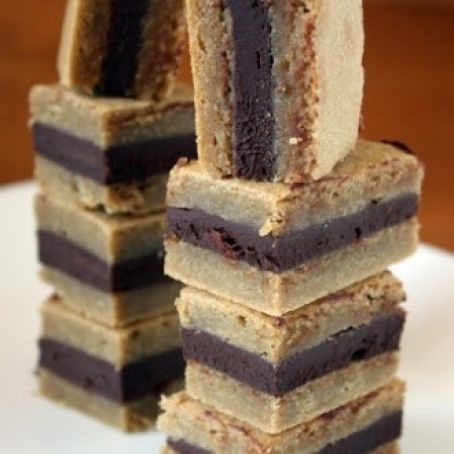 Ganache Filled Brown Sugar Bars****