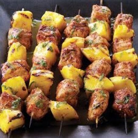 Pork and Mango Kabobs