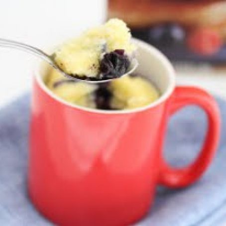 Blueberry Bisquick Mug Cake