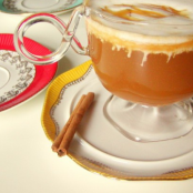 Caramel Macchiato Cider with Cinnamon Cream