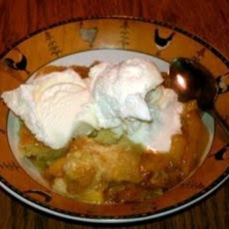 Bourbon Peach Cobbler