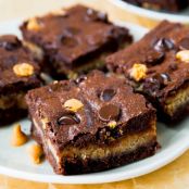 Peanut Butter Stuffed Brownies