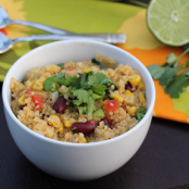 Spicy Quinoa with Kidney Beans, Corn and Lime