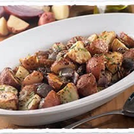 Roasted Potatoes with Red Onions