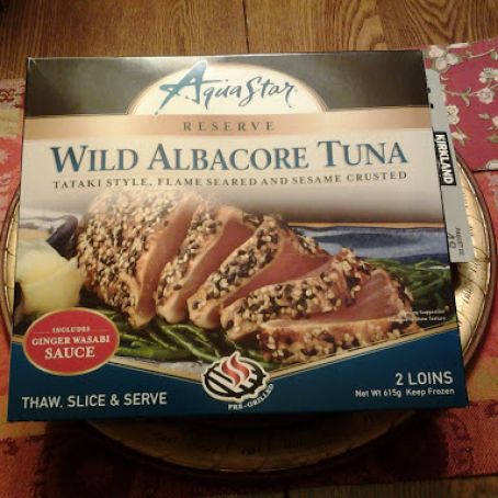 TUNA - Wild Albacore Tuna - Tataki Style (Costco)